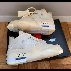 Air jordan 4 off white sz 11